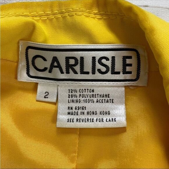 Carlisle Yellow Trench Jacket  - Picture 5 of 12